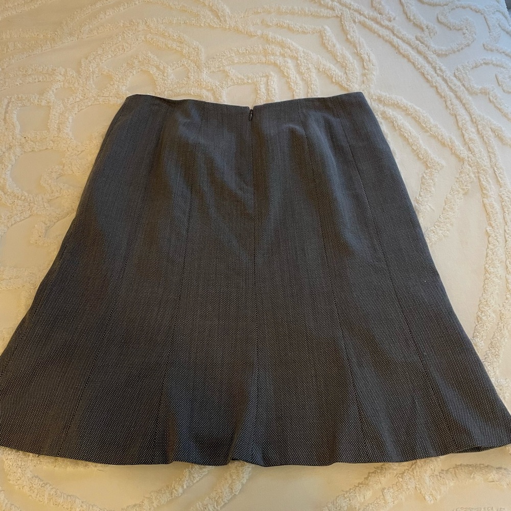 Talbots 12 Classic Dark Gray A-Line Women's Skirt - Picture 2 of 7
